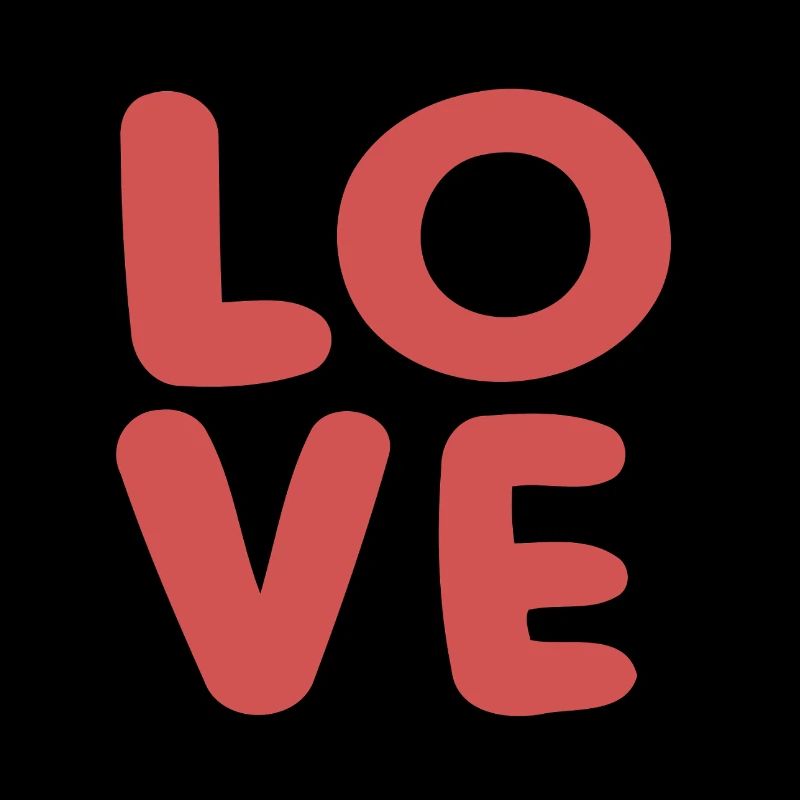 Love Soft Red Typografie