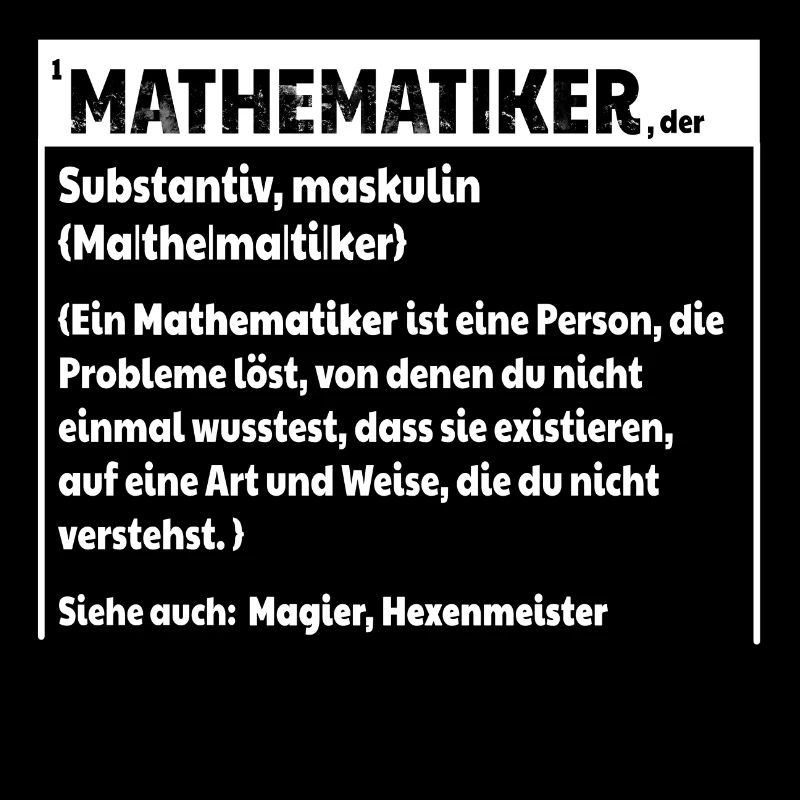 Mathematiker Definition