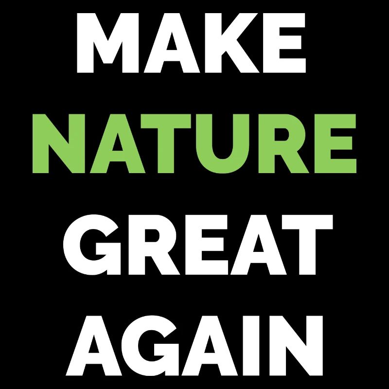 make nature great again climate protection symbol tree