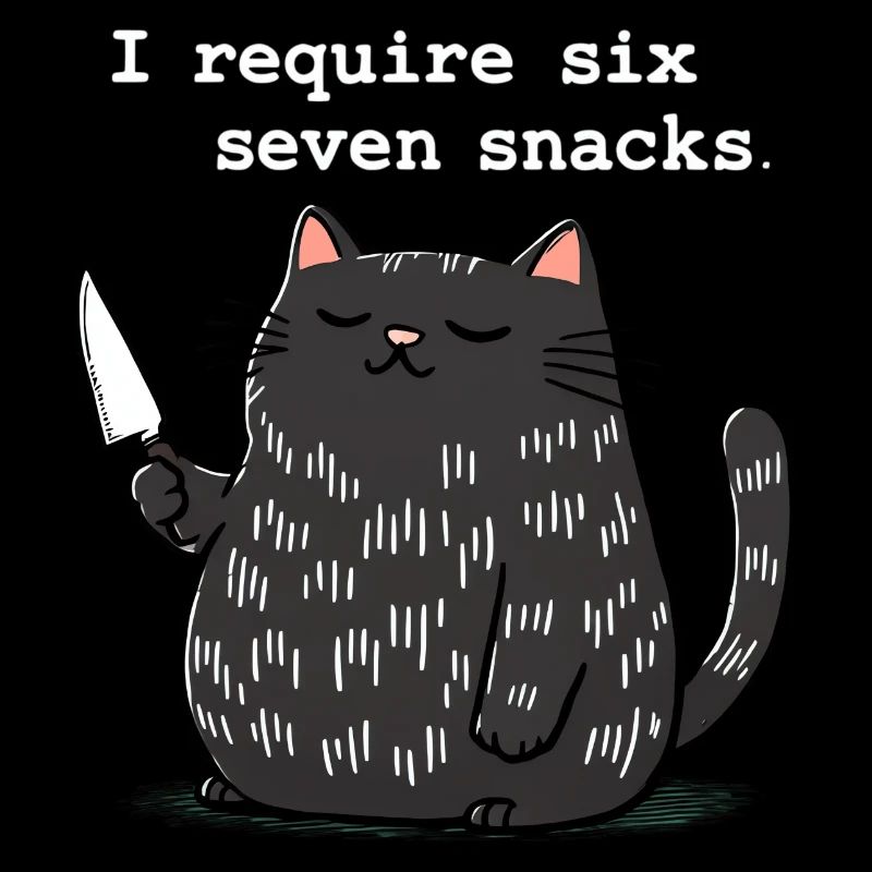 6-7 Mème Internet 6 7 Snack Cat
