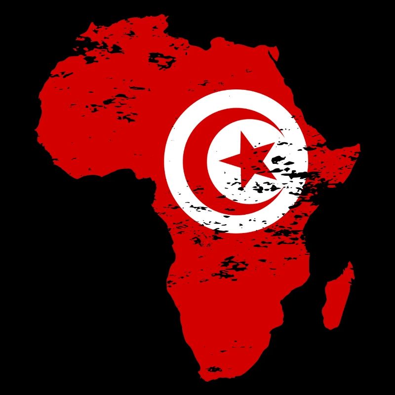 Drapeau de la Tunisie Afrique