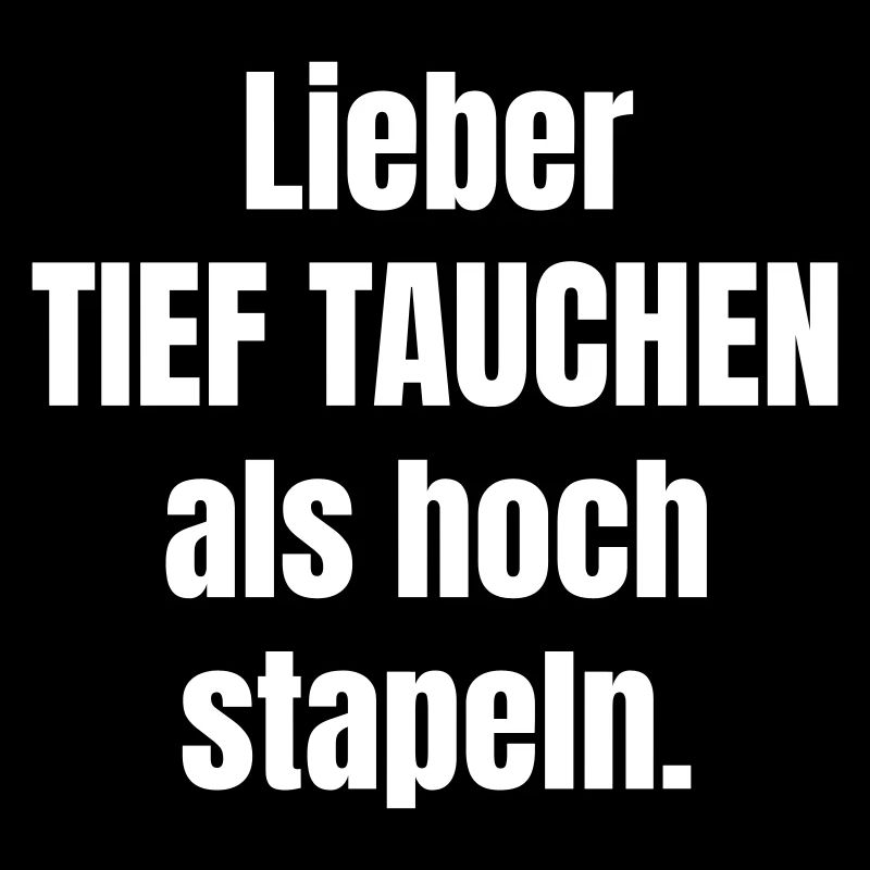 Better to dive deep than to stack high
