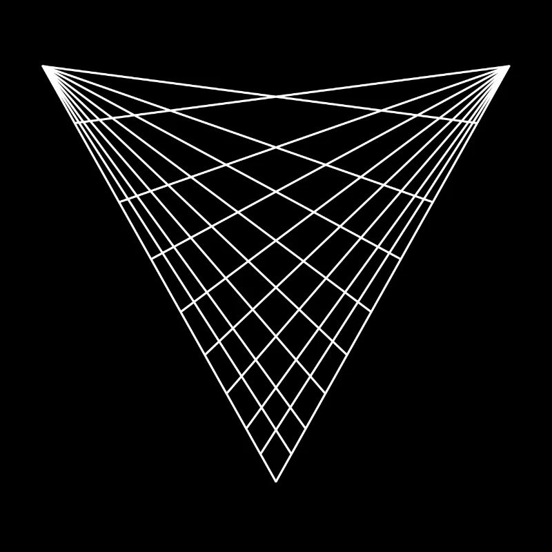 Sacred geometry / minimal hipster triangle symbol