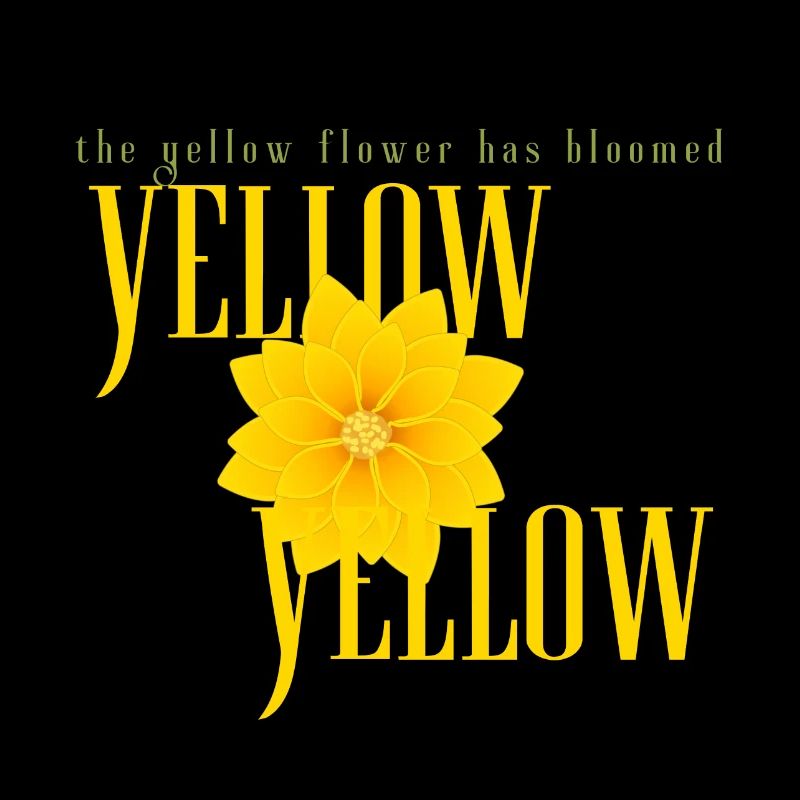 La fleur jaune