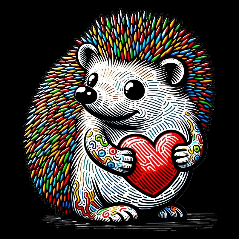 Igel mit Herz