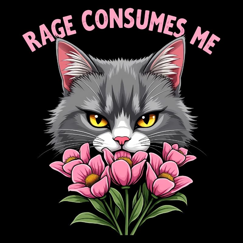 Rage Consumes Me Lustiges Katzenblümchen