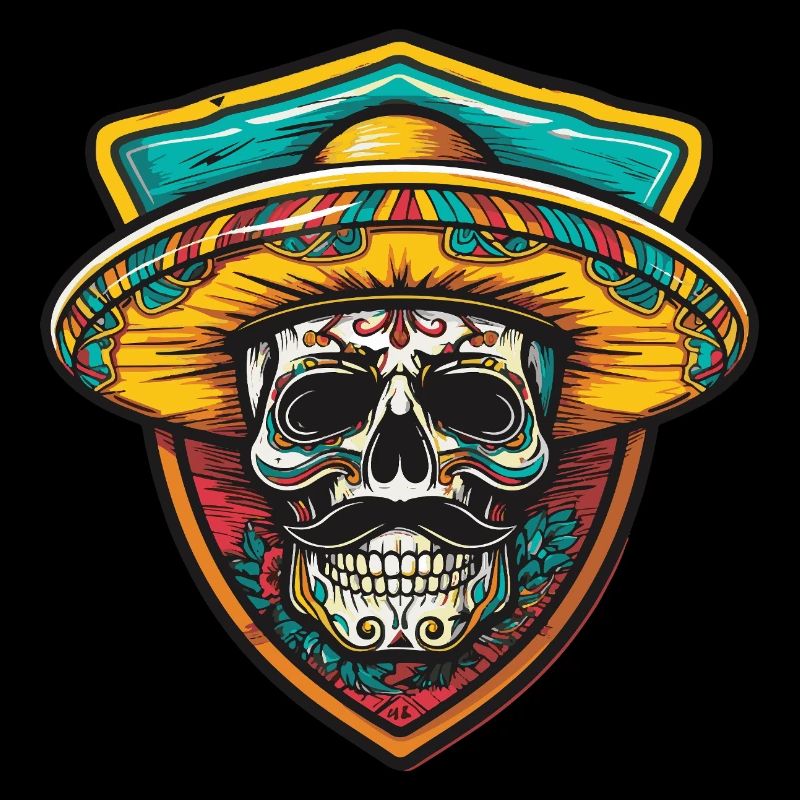 Squelette mexicain Sombrero
