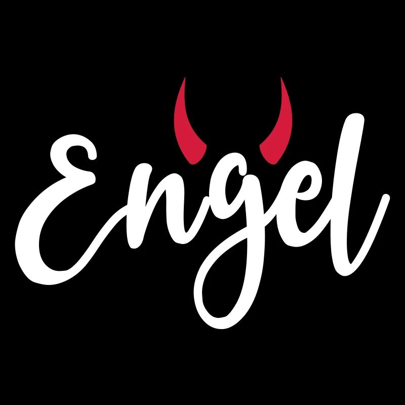 Engel Teufel Hörner Bengel launisch frech