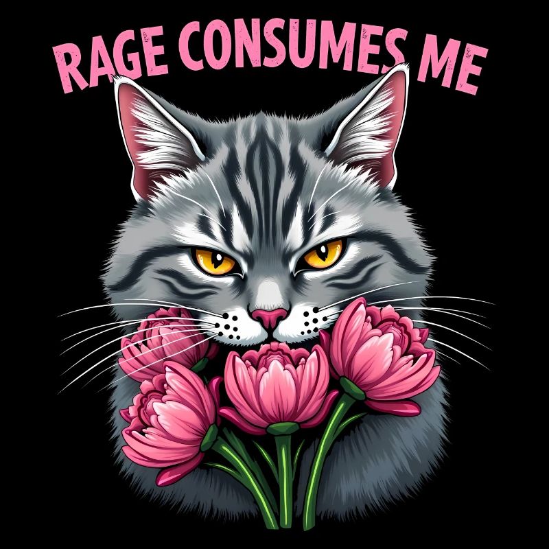 Rage Consumes Me Lustiges Katzenblümchen