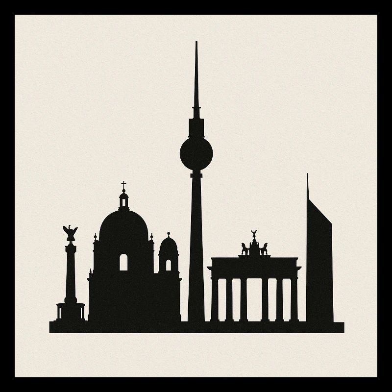 Berliner Skyline Silhouette