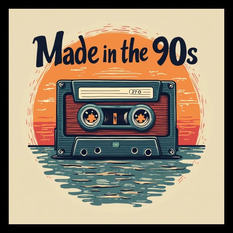 Retro Kassette Audio Design