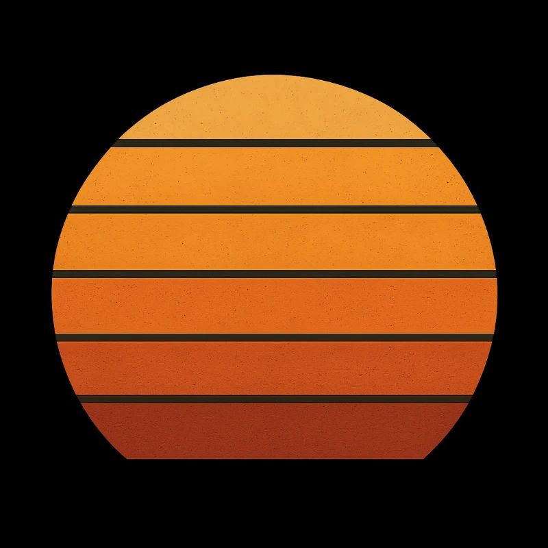 Abstract Sunset Silhouette