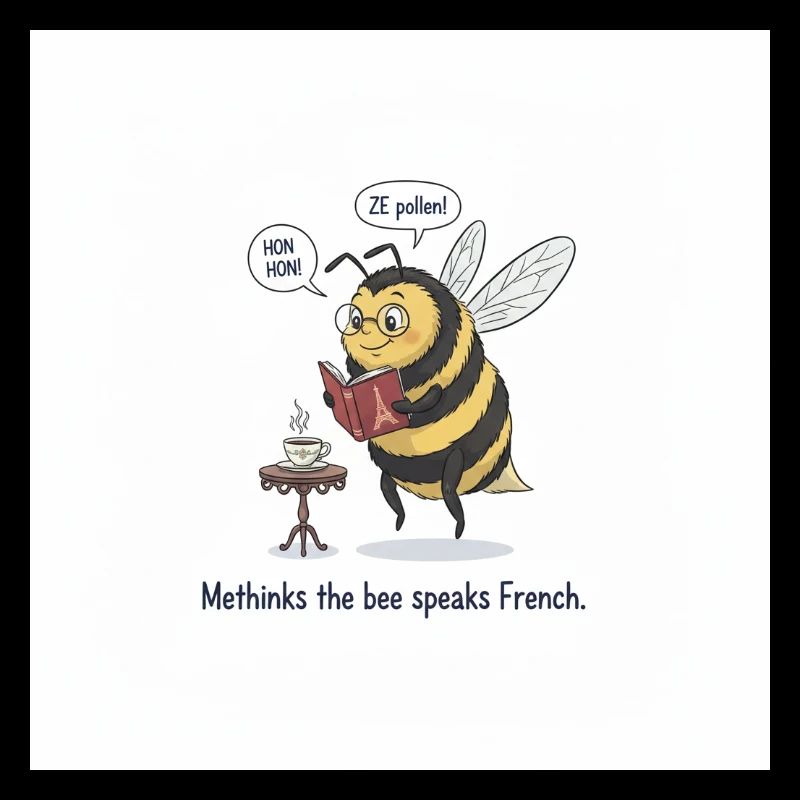 Bee apprend le français : Méthinks