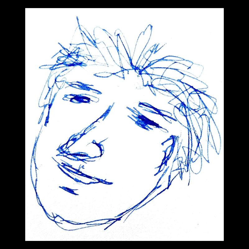 Quick Sketch Portrait wirres Haar