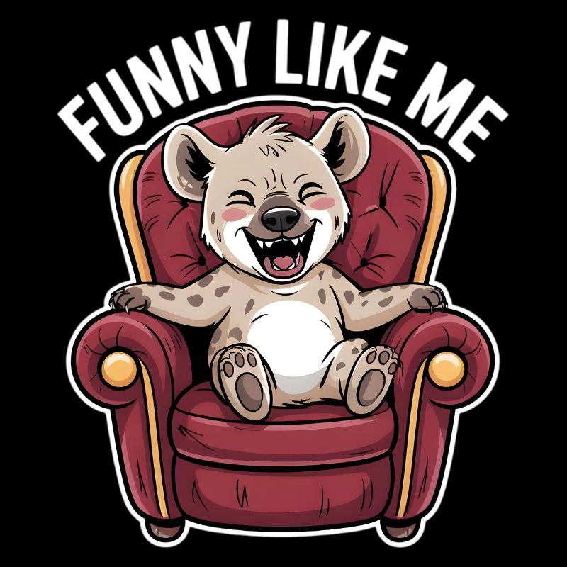 Cute Hyena Comic Character