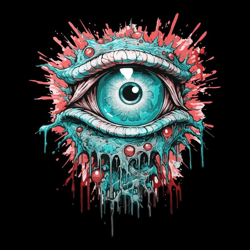 Psychédélique Oeil Coloré LSD Drogues Trip