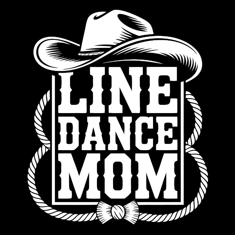Line Dance Mom Western Logo