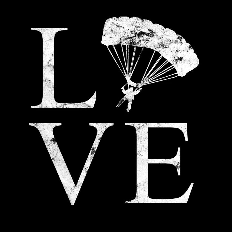 Love parachuting parachute hobby gift