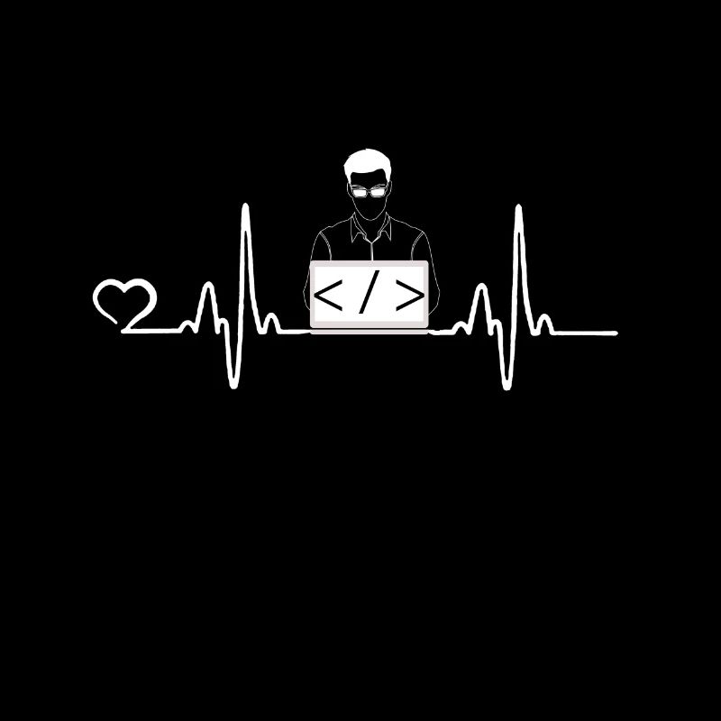 Programmierer Geschenke Herzschlag