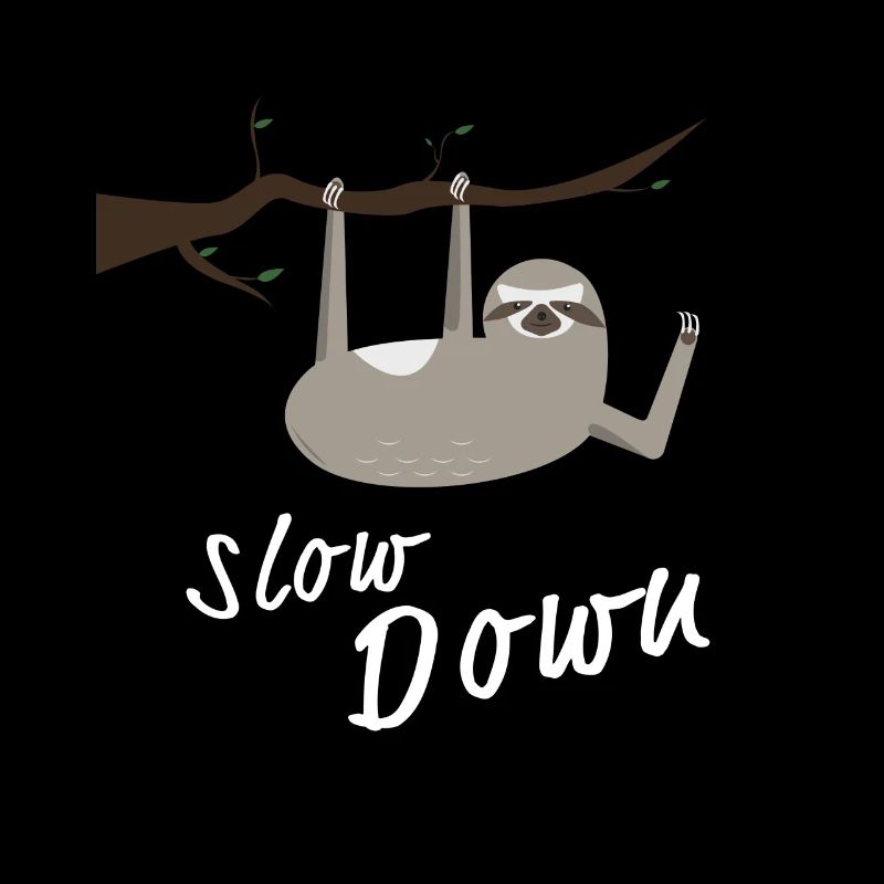 Sloth Slow Down Chill Chill Design