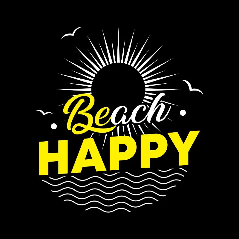 Beach Happy - sun ocean wave lovers