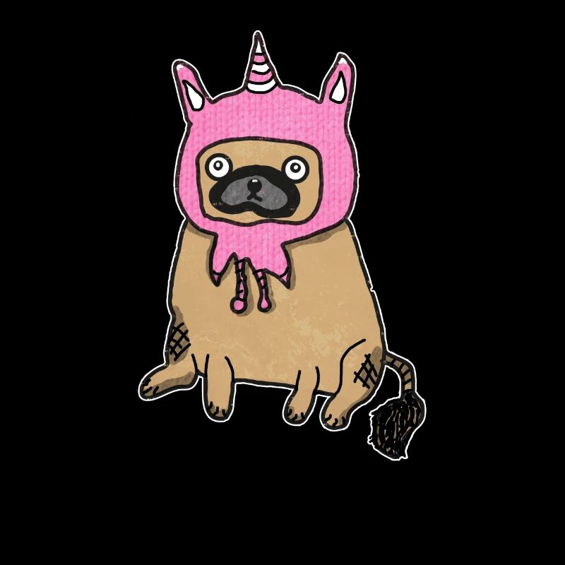Pugicorn Mops Möpse Einhorn Einhörner Hund Hunde