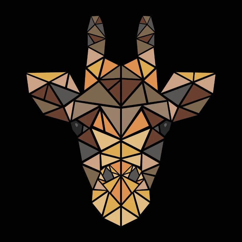 Giraffe - Big 5 - Geometrisch - Geschenk