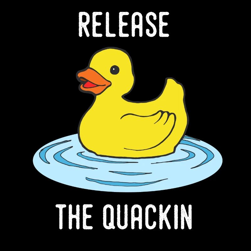 Release the Quackin squeaky duckling duck