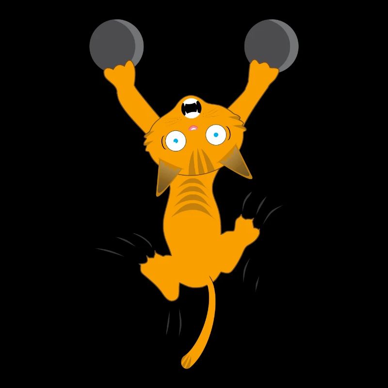 fallende Katze lustig Liebe cooles Geschenk