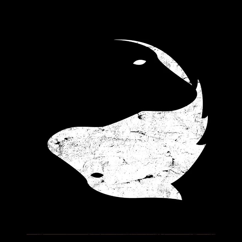 Yin Yang Wolf Hund - Geschenk