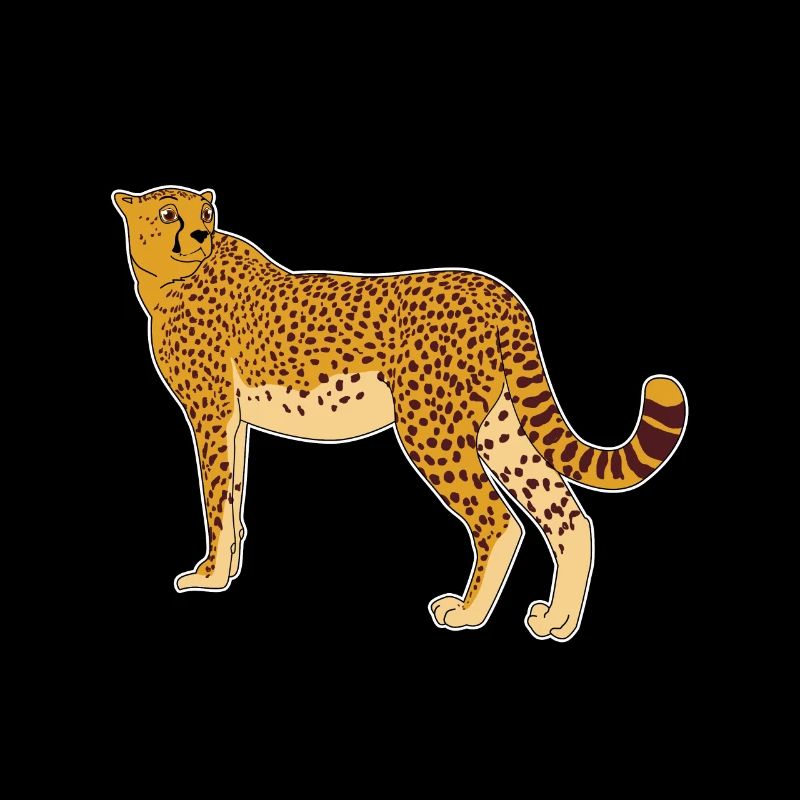 Idée de cadeau de bande dessinée de guépard safari léopard léopard