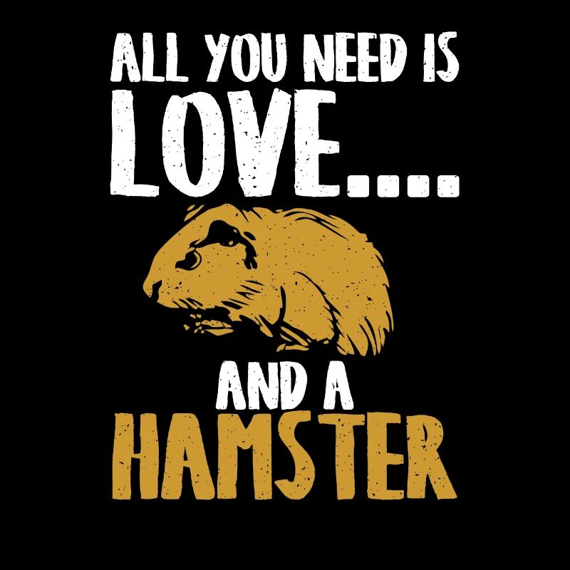 Motif affectueux et hamster