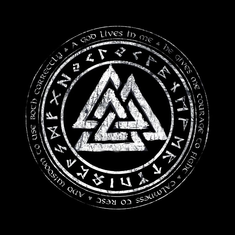 Valknut Viking Celts Teutons Knot Runes