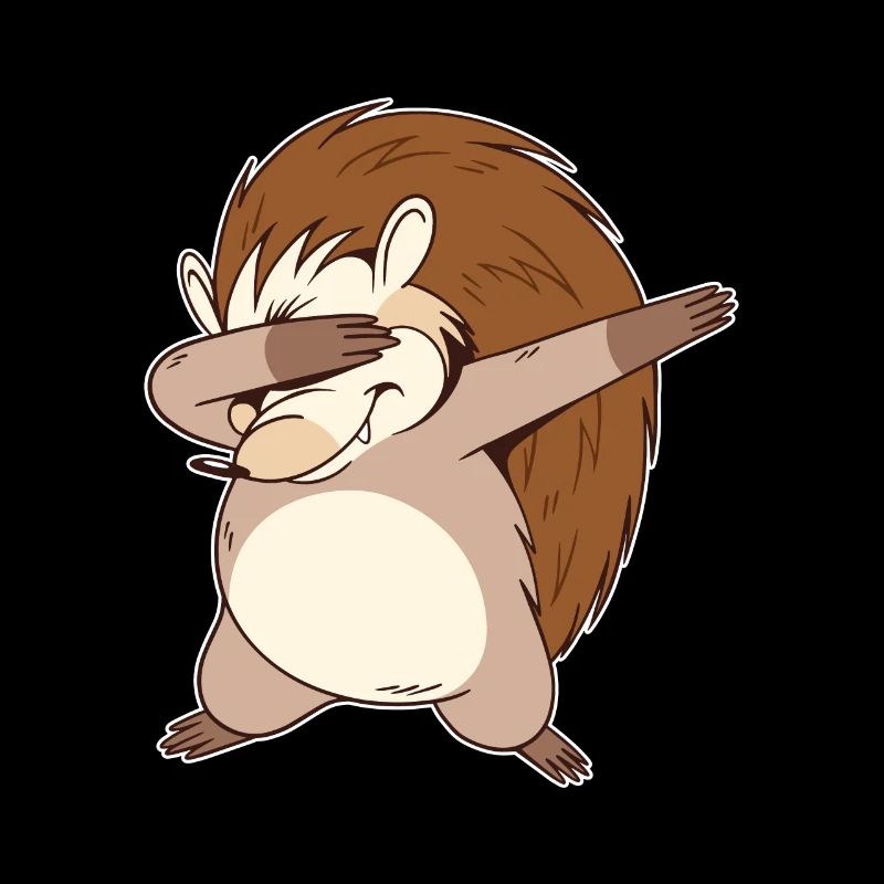 Dabbing Igel