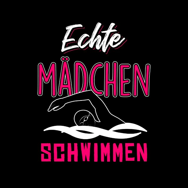 Echte Mädchen schwimmen