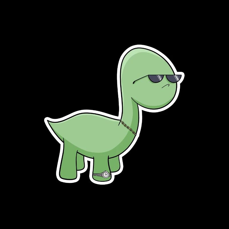 Dino avec lunettes de soleil