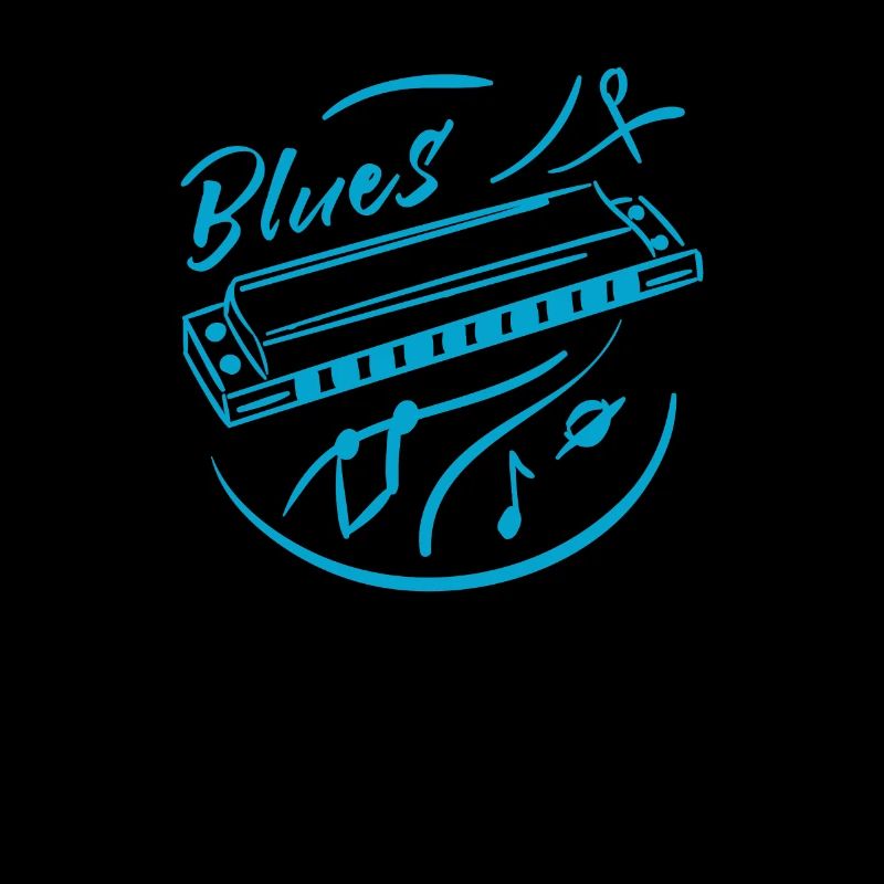 Blues music harmonica