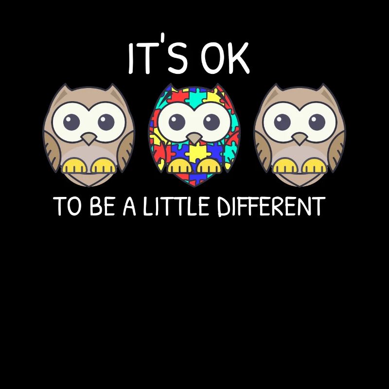 It's ok to be different Eule Asperger Autismus