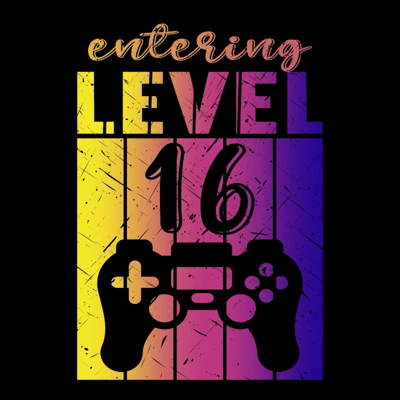 Level 16 Gaming Controller 16. Geburtstag