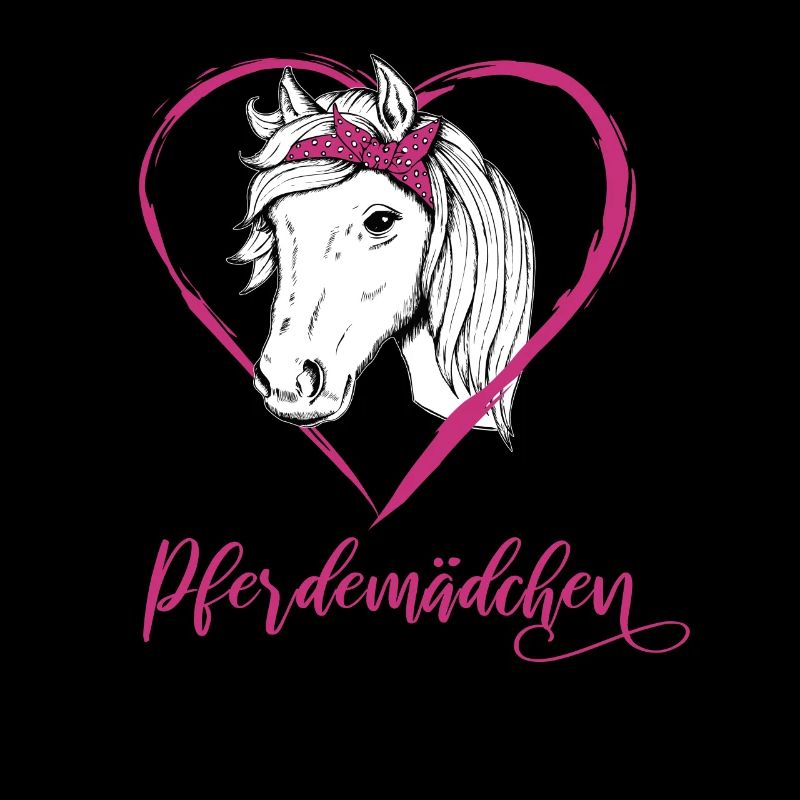 Pferdemädchen Reiten Pferde Herz Geschenk