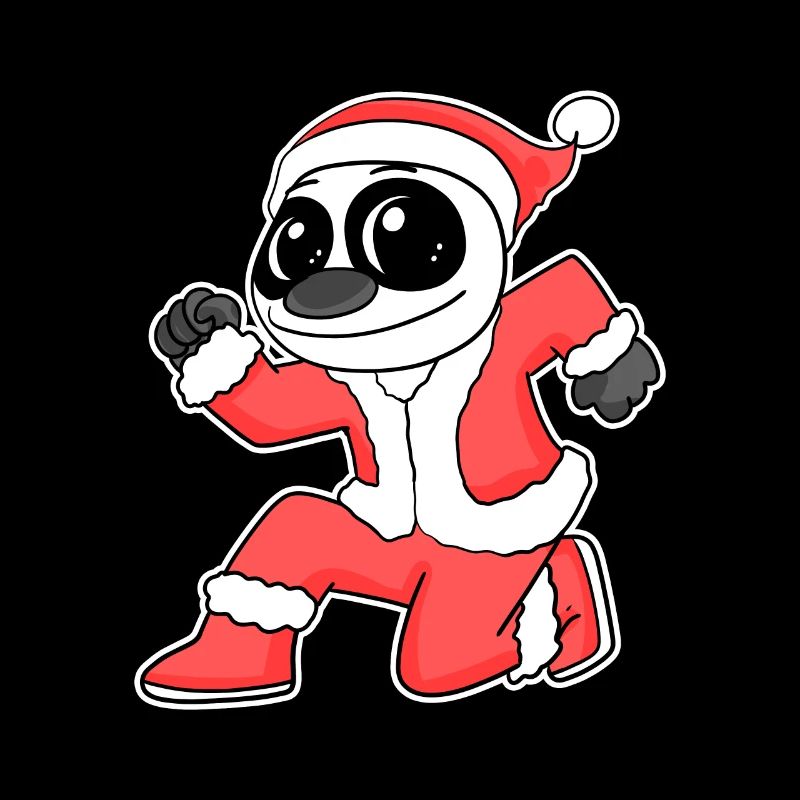 Panda de Noël