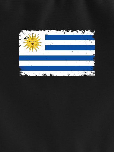 Uruguay Hjärtslag Flagga Vintage Uruguay