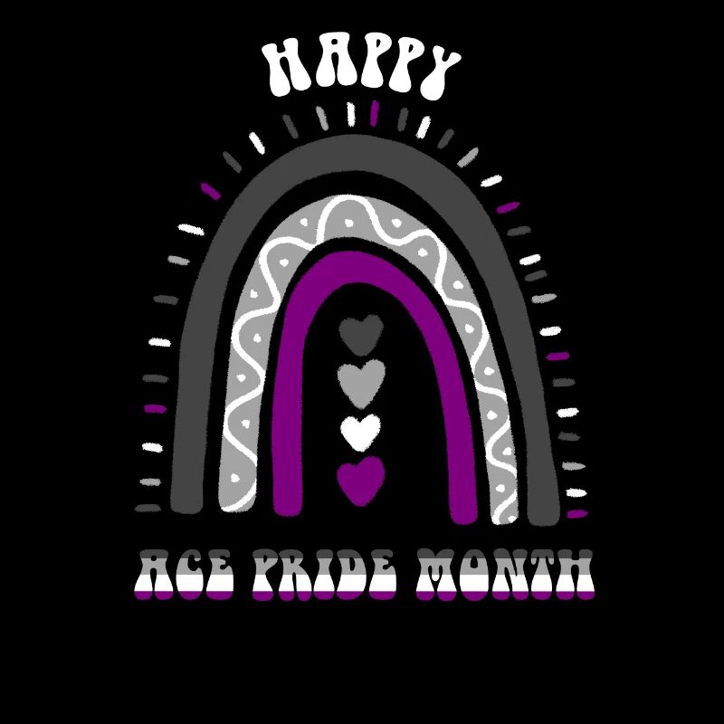 Happy Ace Pride Mois Asexuel Boho Rainbow