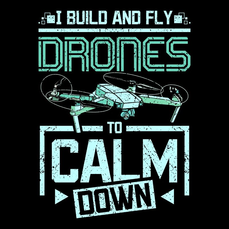 Fly drones to calm down