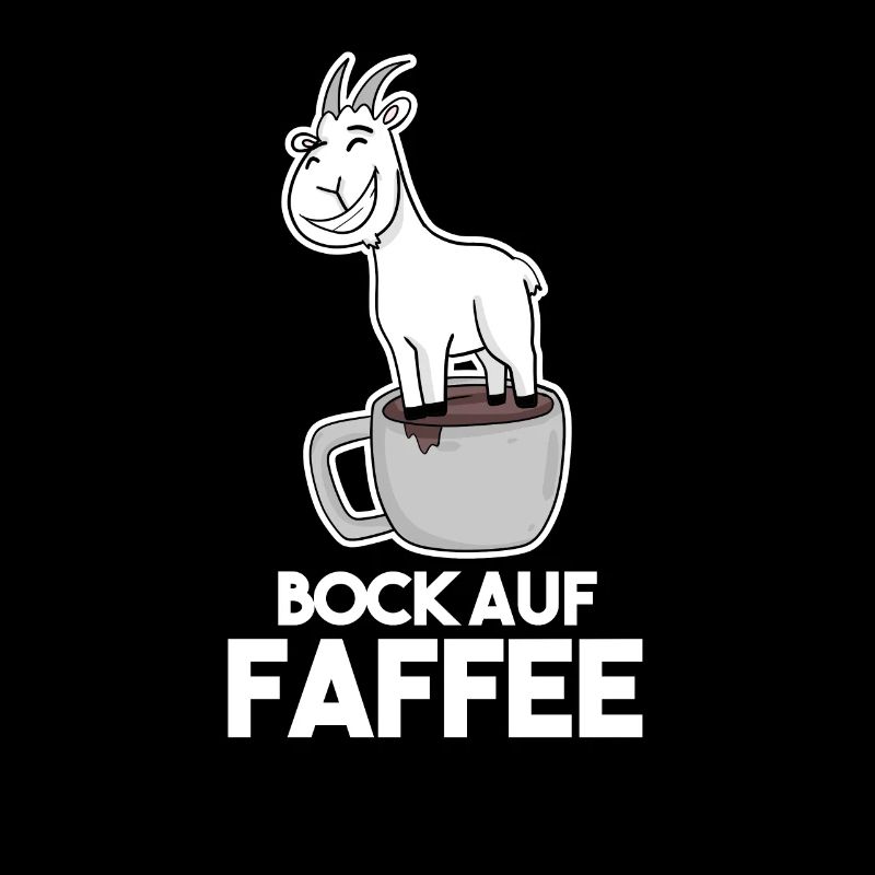 Bock auf Kaffee - Ziege Ziegenbock
