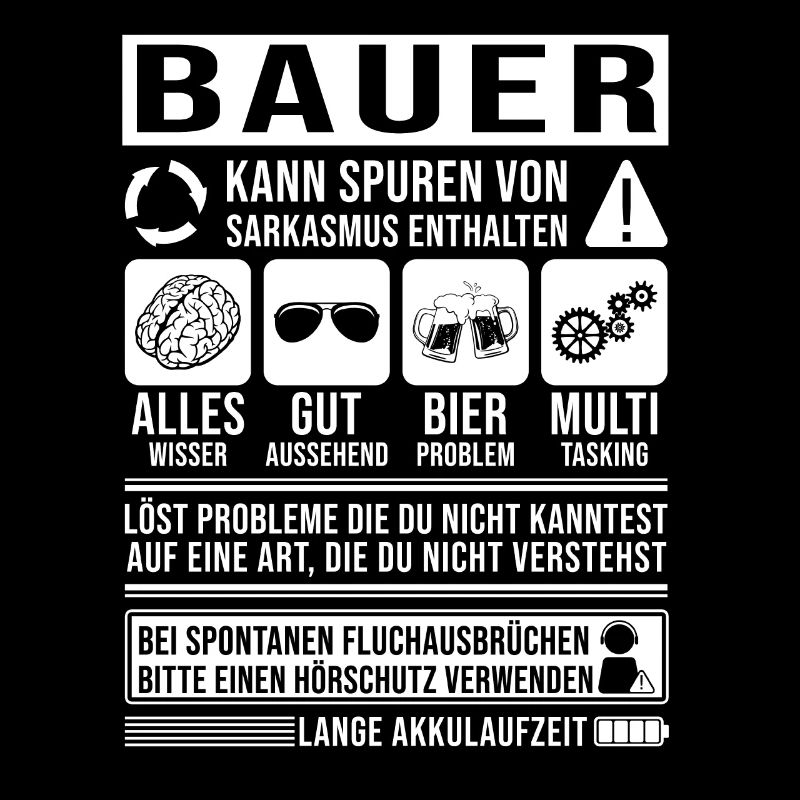 Bauer Spruch lustig