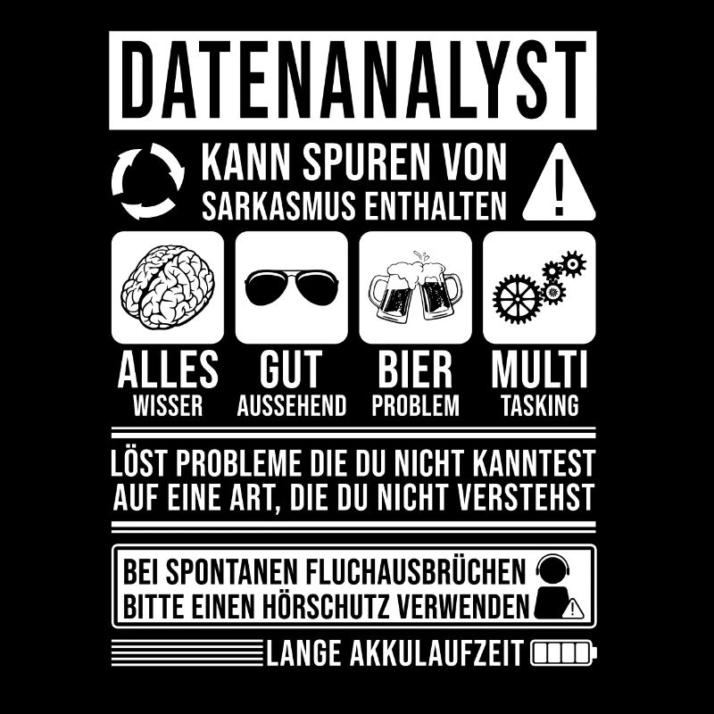 Datenanalyst Spruch lustig