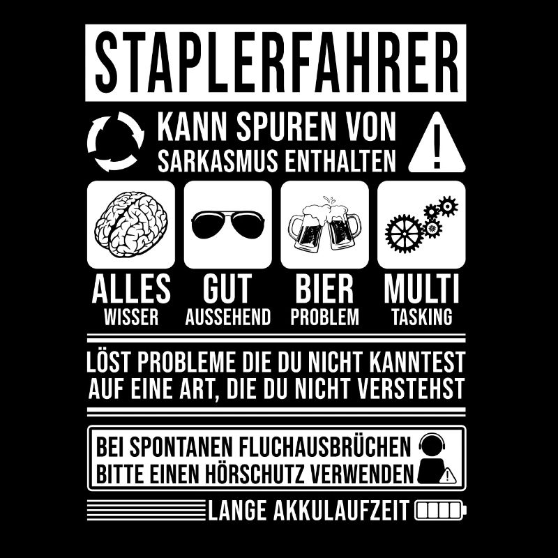Staplerfahrer Spruch lustig
