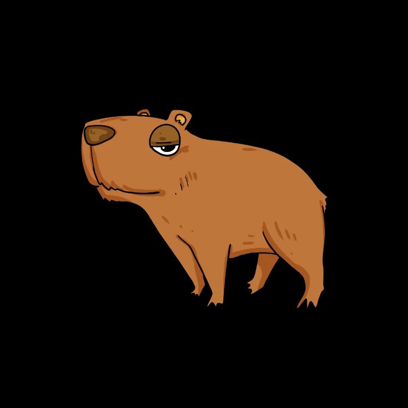 Capybara Mädchen Spruch