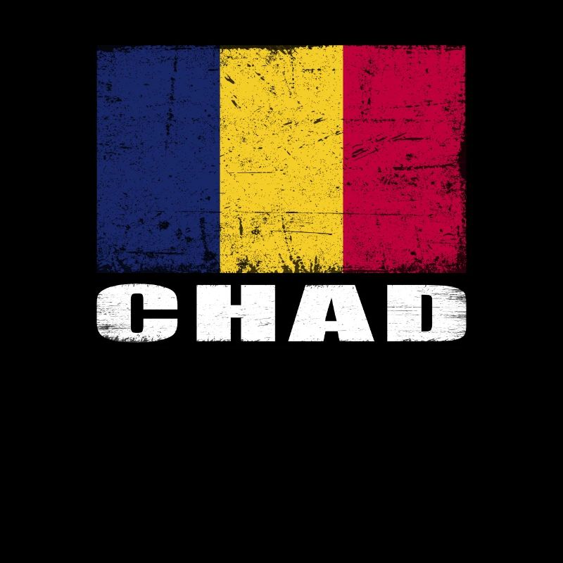 Chad Flag Grunge Chad Flag